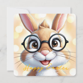 Tarjeta Festiva Feliz Pascua conejito lindo