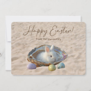Tarjeta Festiva Feliz Pascua de Lowcountry Oyster Shell