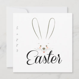 Tarjeta Festiva Feliz Pascua de Resurrección Primavera Conejito Li