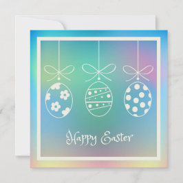 Tarjeta Festiva Feliz Pascua de Resurrección Primavera Conejito Li