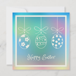 Tarjeta Festiva Feliz Pascua de Resurrección Primavera Conejito Li