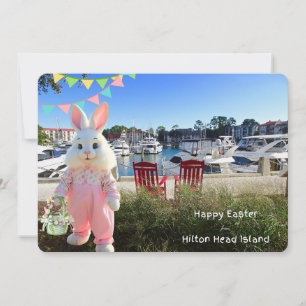 Tarjeta Festiva Feliz Pascua desde Harbour Town, Isla Hilton Head