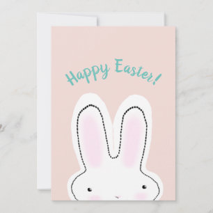 Tarjeta Festiva Feliz Pascua Feliz Primavera lindo Bunny divertido
