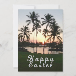 Tarjeta Festiva Feliz Pascua Hawaii