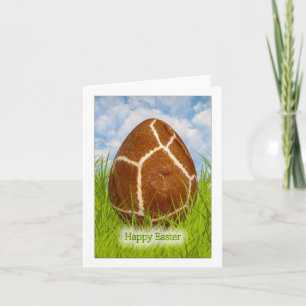 Tarjeta Festiva Feliz Pascua - Huevo de Pascua - Foto de piel de j