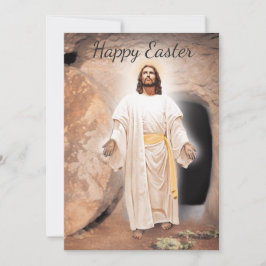 Tarjeta Festiva Feliz Pascua - Jesús está en pie
