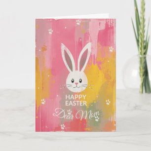 Tarjeta Festiva Feliz Pascua Mamá, Conejito Lindo de Pascua Person