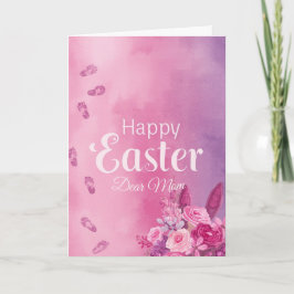 Tarjeta Festiva Feliz Pascua Mamá, Impresiones personalizadas de b