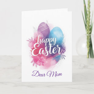 Tarjeta Festiva Feliz Pascua Mamá, Pascua Personalizada funnyBunny