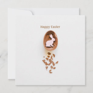 Tarjeta Festiva Feliz Pascua minimalista elegante