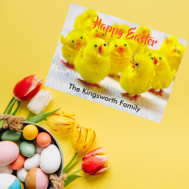Tarjeta Festiva Feliz Pascua personalizada
