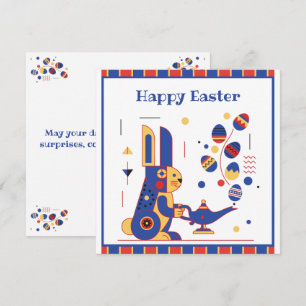 Tarjeta Festiva Feliz Pascua Personalizado Lindo