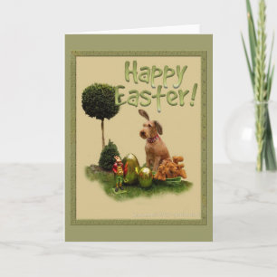Tarjeta Festiva Feliz Pascua "Territorio Irlandés"