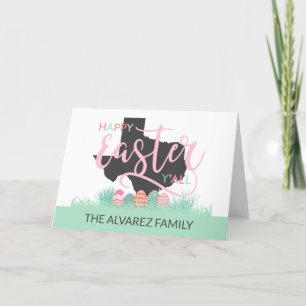 Tarjeta Festiva Feliz Pascua - Texas