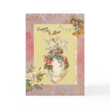 Feliz Pascua Victoria Doves Eging Greeting Card