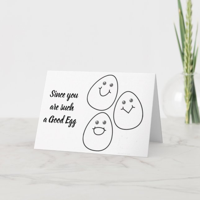 Tarjeta Festiva ****FELIZ PASO*** a A ****BUENO HUEVO**** (Anverso)