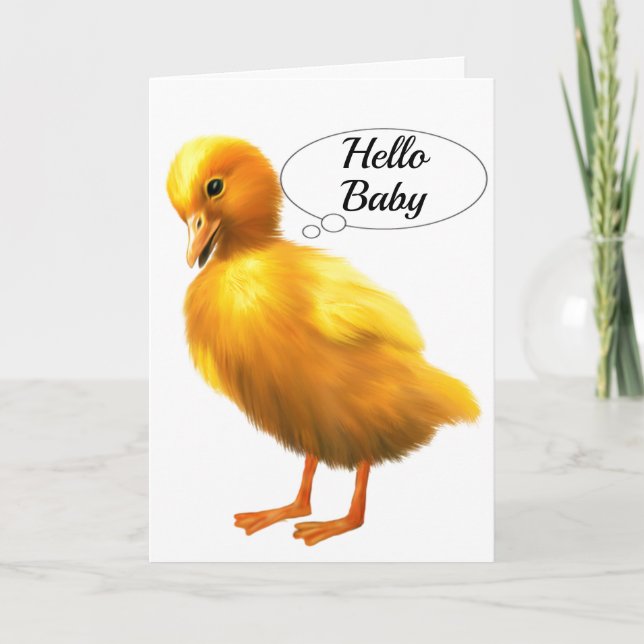 TARJETA FESTIVA FELIZ PASO **BEBABY** DE PEQUEÑO PATO!!! (Anverso)