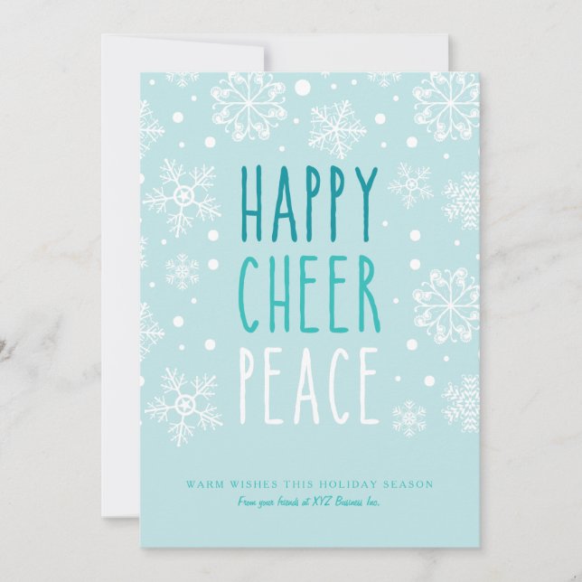 Tarjeta Festiva Feliz Paz de Salud (Anverso)