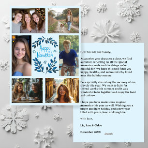 Tarjeta Festiva FELIZ PERSONALIZADO de HANUKKAH 6 FOTO
