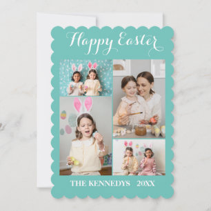 Tarjeta Festiva Feliz Personalizado de Pascua por la Pascua de la