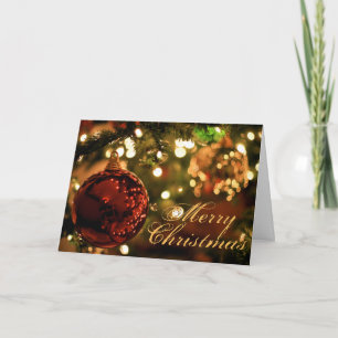 Tarjeta Festiva Feliz Personalizado navideño adentro