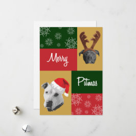 Tarjeta Festiva Feliz Pitmas