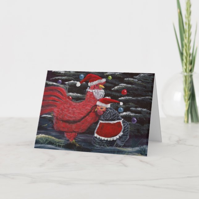 Tarjeta Festiva ¡Feliz Pollo-mas! (Anverso)