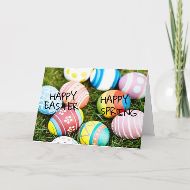 TARJETA FESTIVA ***FELIZ PRIMAVERA FELIZ MÁS FELIZ DE TODO*** (Anverso)