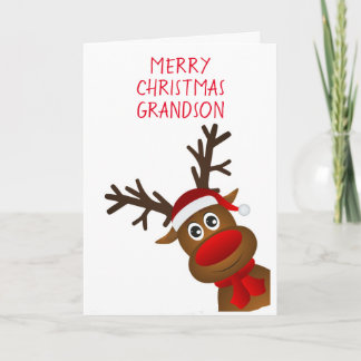 Tarjeta Festiva *FELIZ PRIMER NAVIDAD* a nuestro *GRANDSON*