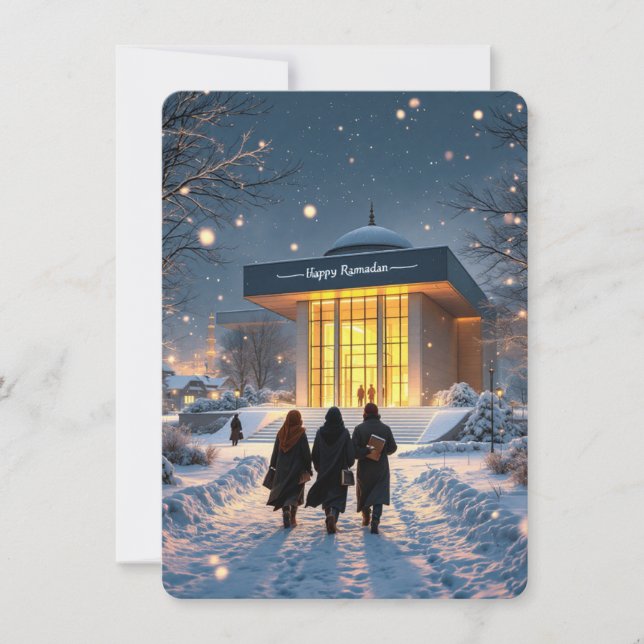 Tarjeta Festiva Feliz Ramadán (Anverso)