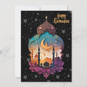 Tarjeta Festiva Feliz Ramadán