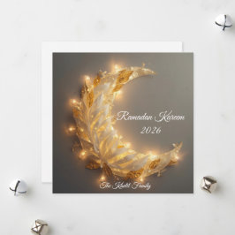 Tarjeta Festiva Feliz Ramadan Mubarak Ramadan Kareem Hilal Musulmá