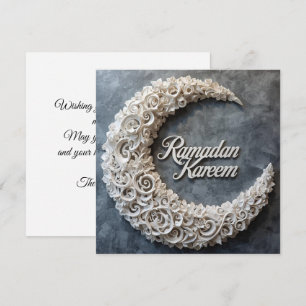 Tarjeta Festiva Feliz Ramadan Mubarak Ramadan Kareem Oro Musulmán