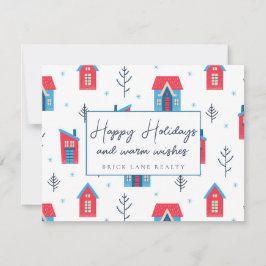 Tarjeta Festiva Feliz Realty de las Fiestas 