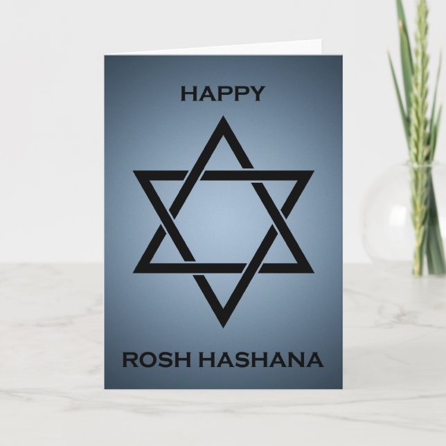 Tarjeta Festiva feliz rosh hashana (Anverso)