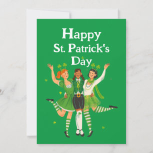 Tarjeta Festiva Feliz San Patricio