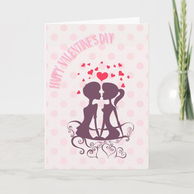 Tarjeta Festiva Feliz San Valentín (Anverso)