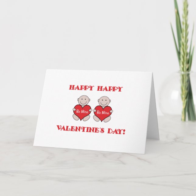 Tarjeta Festiva Feliz San Valentín (Anverso)