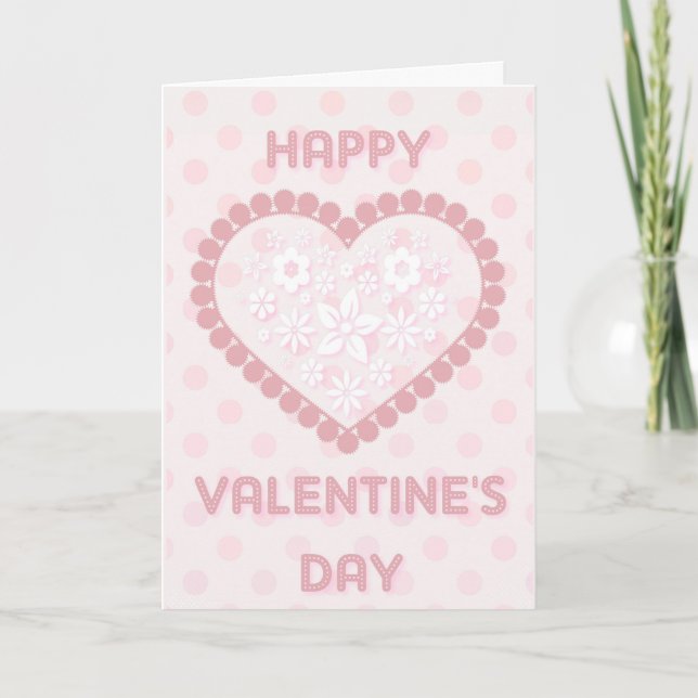 Tarjeta Festiva Feliz San Valentín (Anverso)
