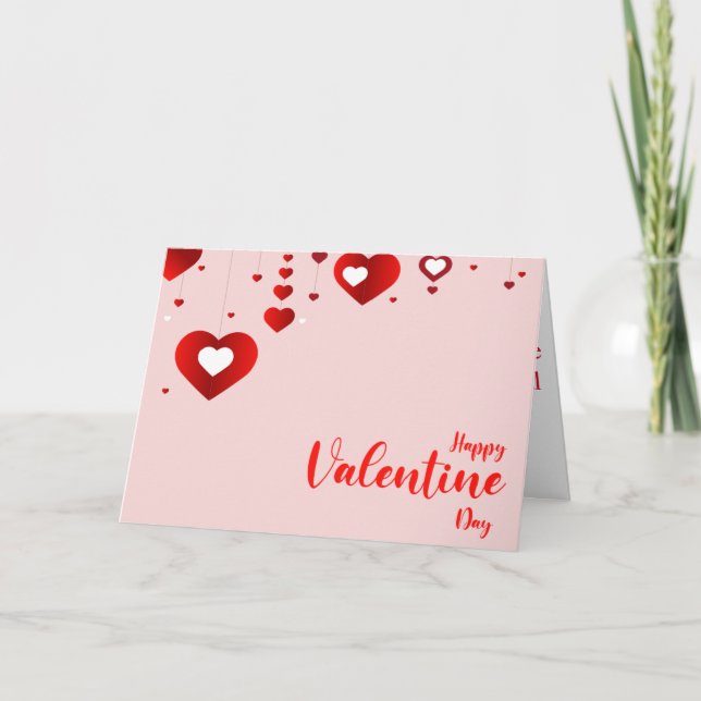 Tarjeta Festiva Feliz San Valentín (Anverso)