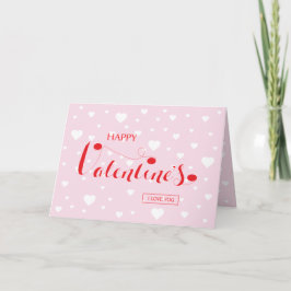 Tarjeta Festiva Feliz San Valentín - AMOR - CORAZÓN