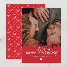 Feliz San Valentín foto de la familia de la pareja