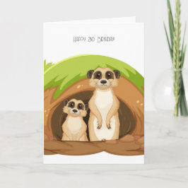 Tarjeta Festiva Feliz segundo cumpleaños