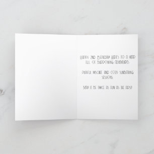 Tarjeta Festiva Feliz segundo cumpleaños