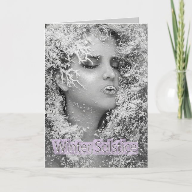 Tarjeta Festiva ¡Feliz solsticio de invierno! (Anverso)