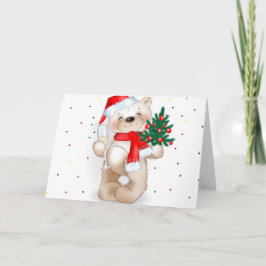 Tarjeta Festiva Feliz Teddy Bear