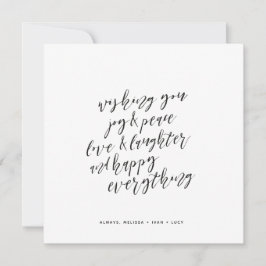 Tarjeta Festiva Feliz Todo