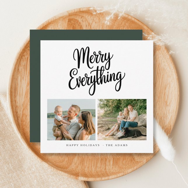 Tarjeta Festiva Feliz Todo A La Familia Moderna 2 Navidades Fotogr (Subido por el creador)