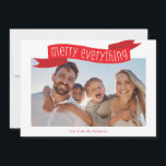 Tarjeta Festiva FELIZ TODO FOTO moderna familia pancarta roja<br><div class="desc">por kat massard >> kat@simplysweetPAPERIE.com <<< Enviar y un mensaje especial extra con estilo y pizzería este año... Personalizado con tus detalles y fotos mis modernos productos de vacaciones seguro que destacarán de la ráfaga de saludos que tus amigos y familia recibirán esta temporada y harán un recuerdo especial que...</div>
