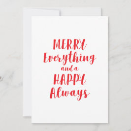 Tarjeta Festiva Feliz todo y feliz siempre